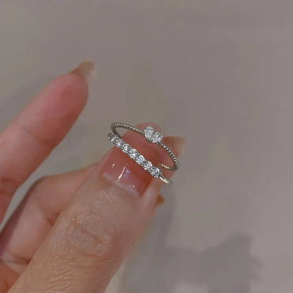 Heart Rhinestone Ring